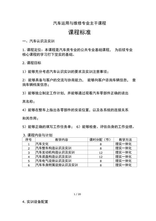 汽车维修专业学习什么课程?