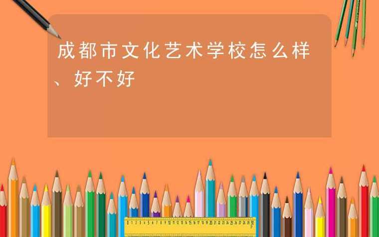成都市文化艺术学校好不好