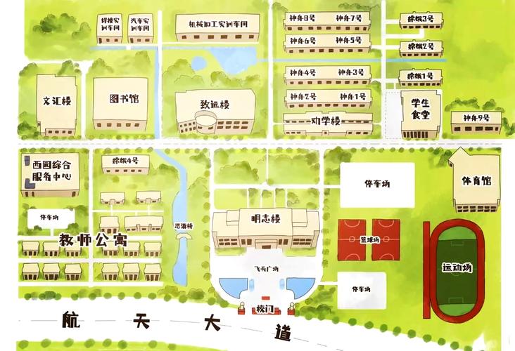 四川航天职业技术学院的校区设置