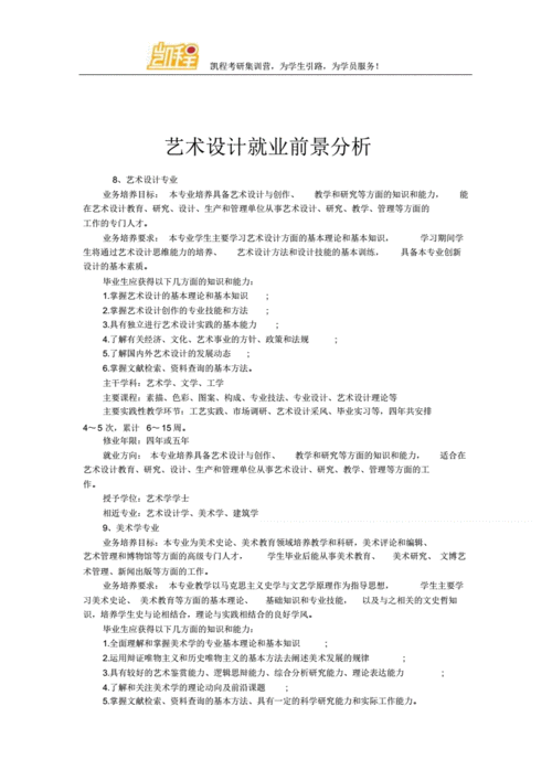 艺术设计专业就业方向