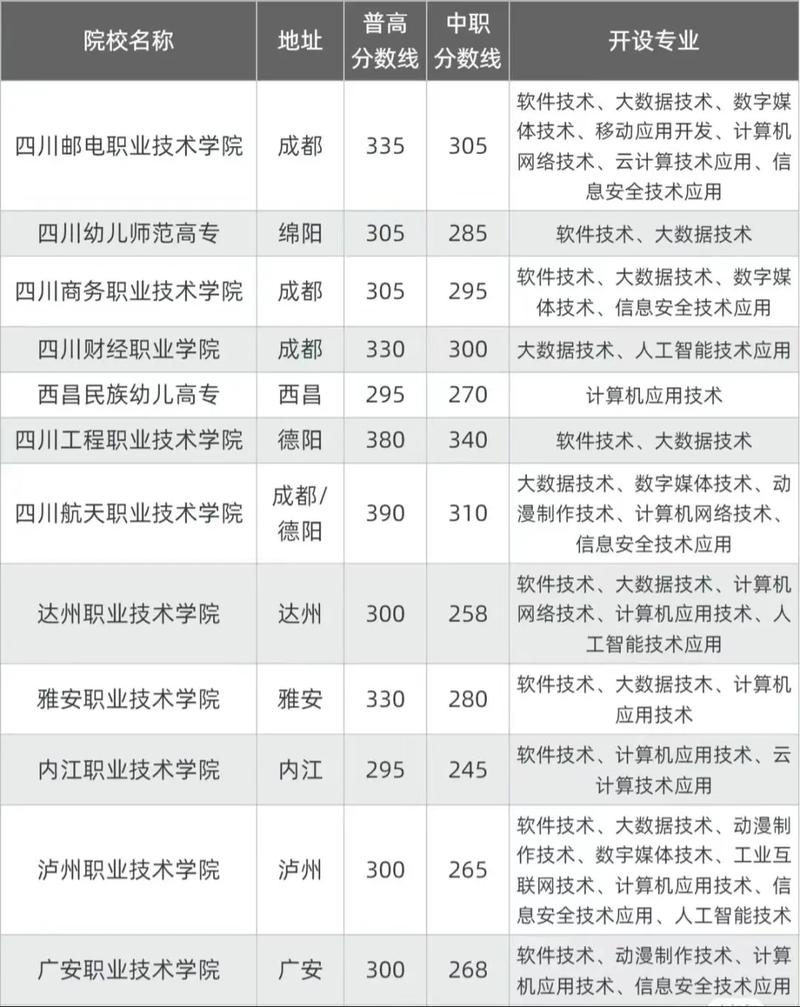成都哪所二本大学的计算机专业比较好?