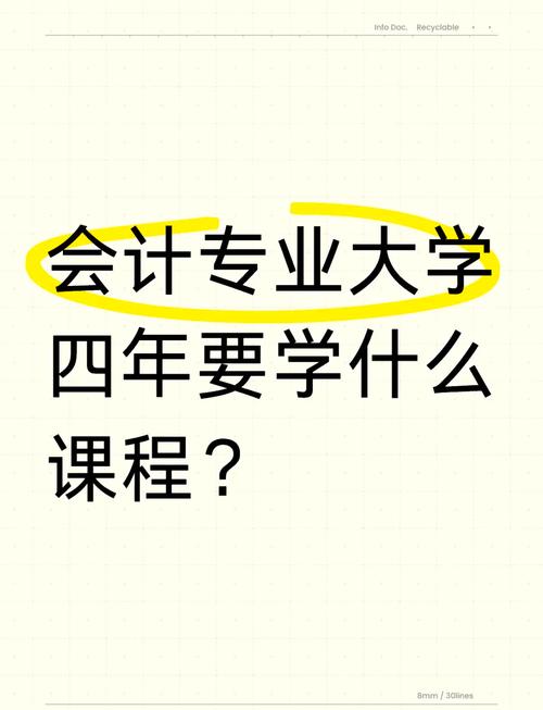 本科会计学专业学什么课程