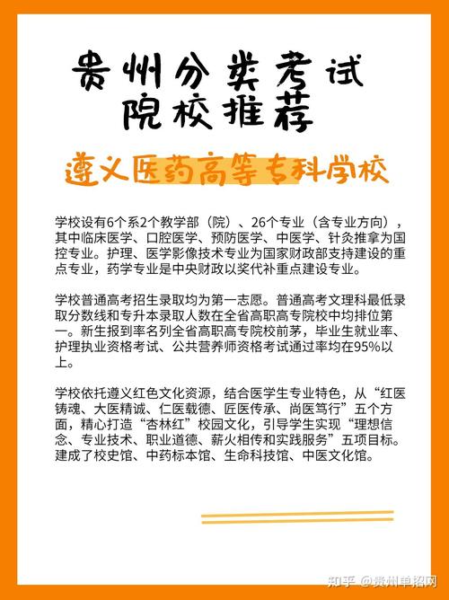 遵义医药高等专科学校分类考试招生专业有哪些?