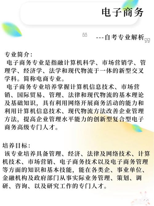 珠海自考电子商务大专专业有哪些就业方向?