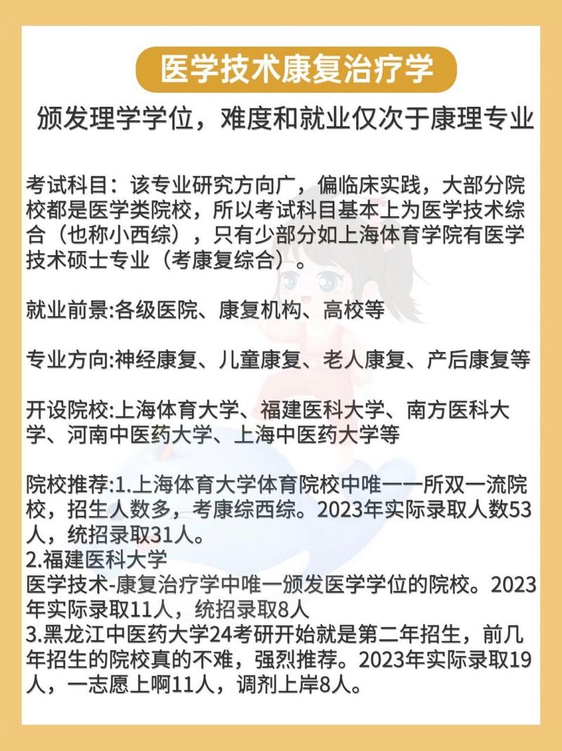 康复专业分方向吗