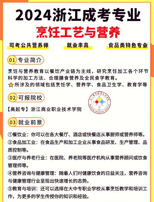 烹饪工艺与营养专业就业方向有哪些