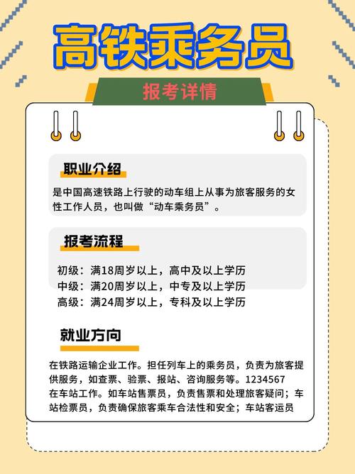高铁乘务员学校招生标准有哪些?