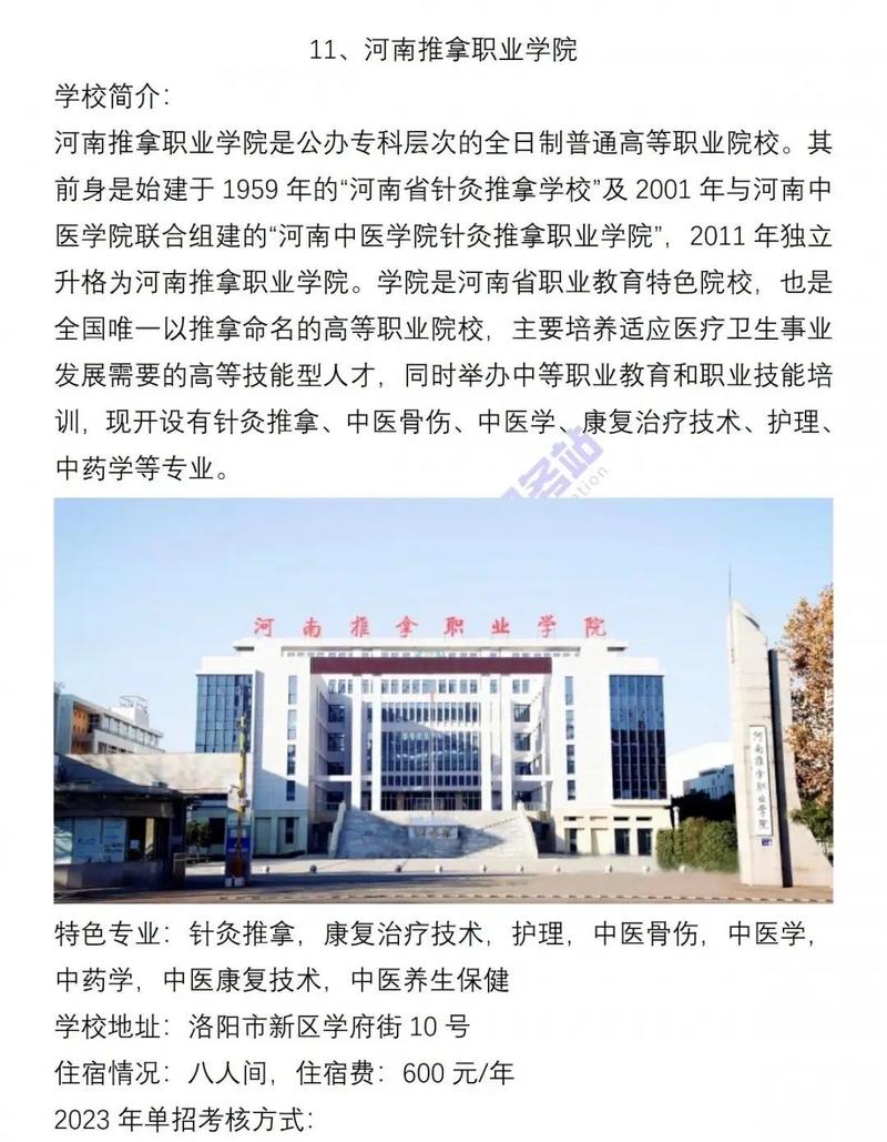 民办大专有针灸推拿的学校有哪些