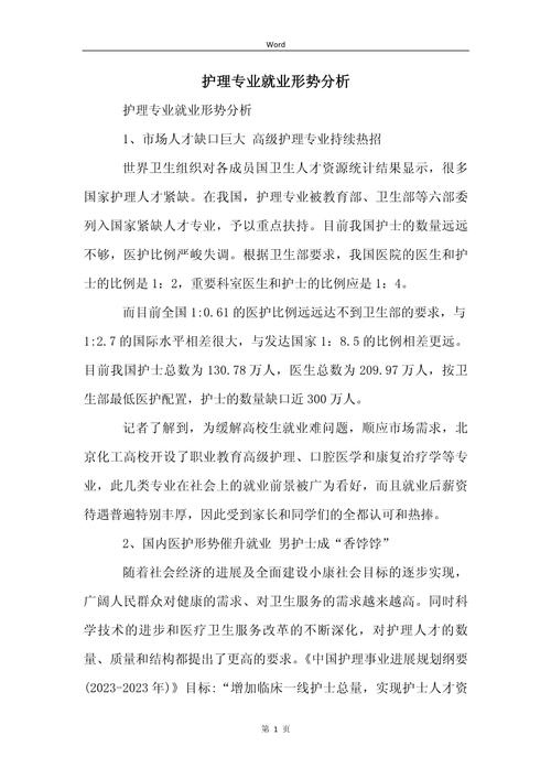 护理专业就业前景怎样?