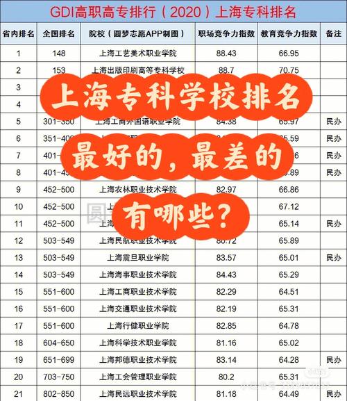 上海有哪些专科大学