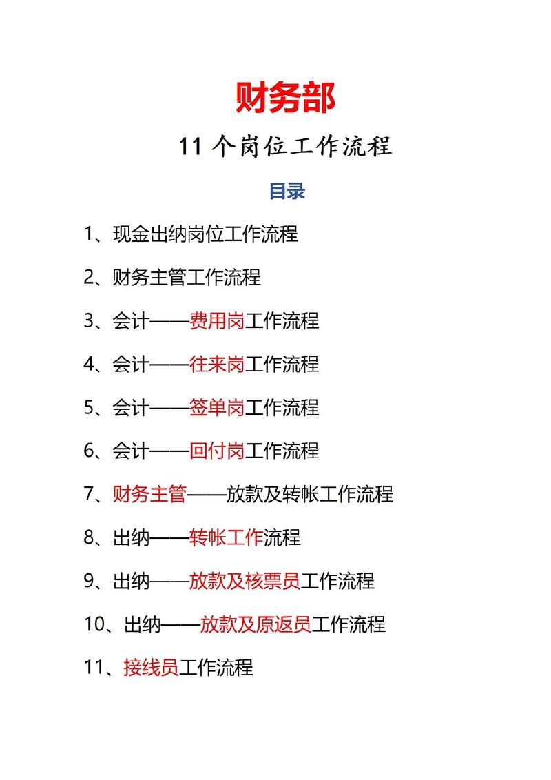会计工作岗位有哪些